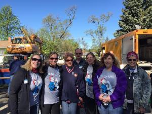 Working Hard at the HFH Women Build